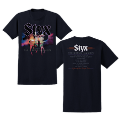 Styx 40 Years of The Grand Illusion Tee (Black or Navy)