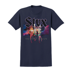 Styx 40 Years of The Grand Illusion Tee (Black or Navy)