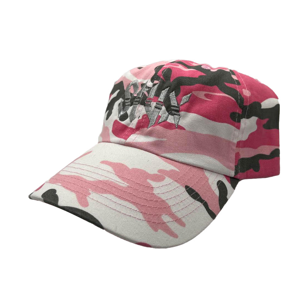 Pink sales camo cap